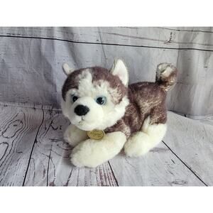 Miyoni Tots by Aurora Plush Siberian Husky Dog Wolf Stuffed Animal Plush 10in